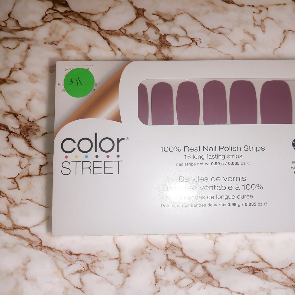 Color Street Manchester Mauve Pink Nail Strips